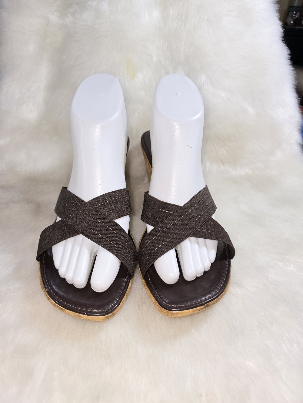 Italian Shoemakers Womens Wedge Slide Sandals - Picture 3 of 12